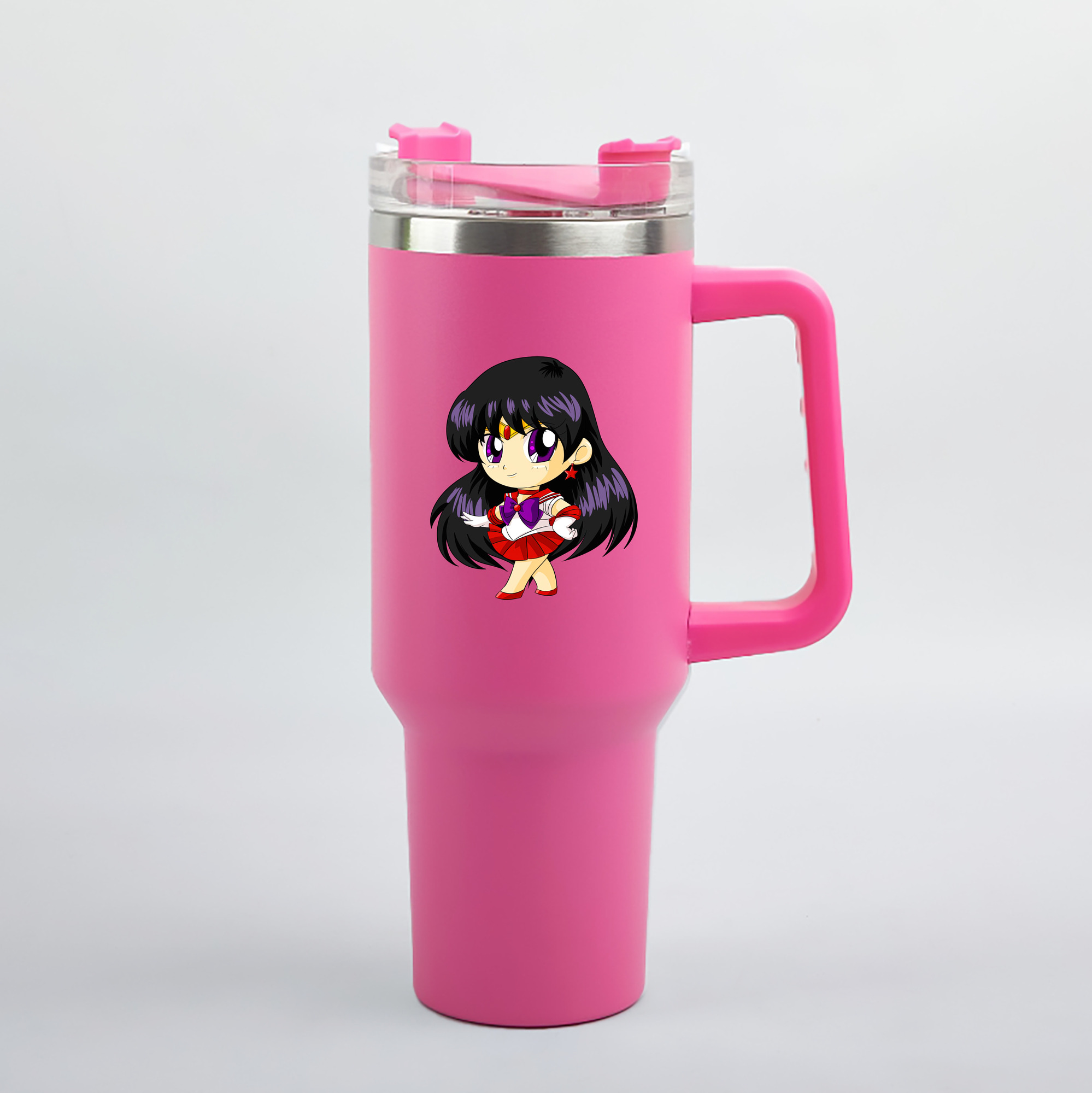 （画像用） 美少女戦士セーラームーン 火野レイ ひの レイ Sailor Moon Hino Rei （セーラーマーズ,Sailor Mars） 1200mL車用タンブラー（カラープリント）